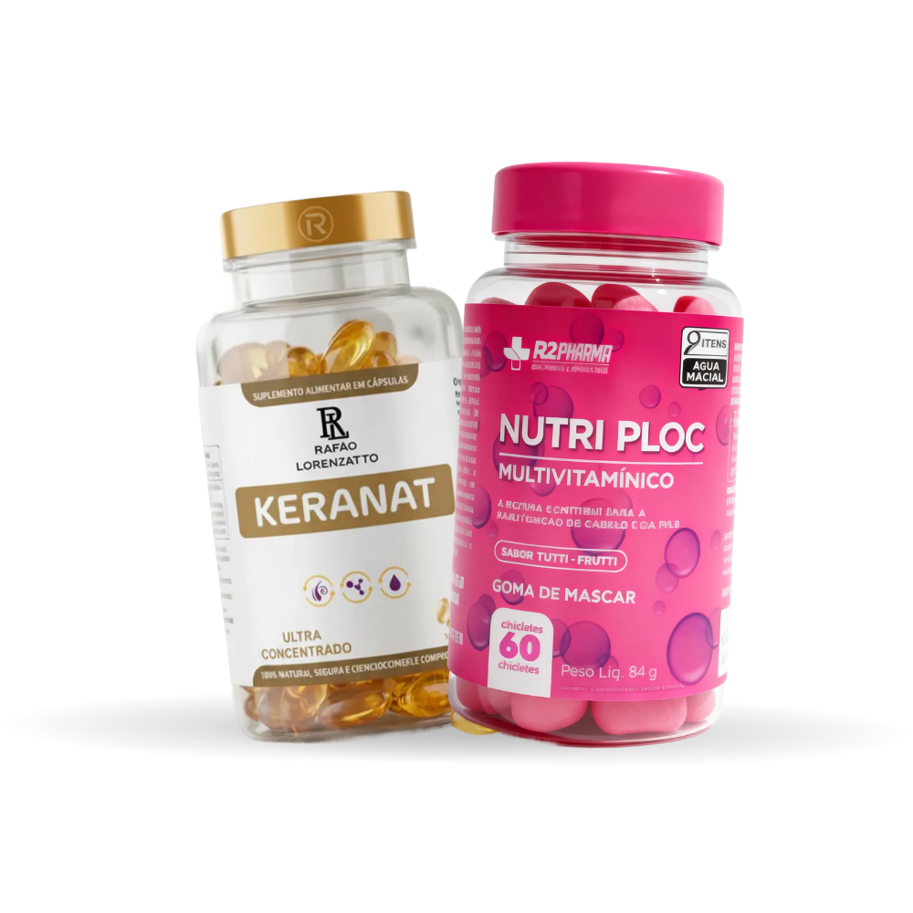 COMBO - Nutri Cabelo: 1 Keranat + 1 Nutri ploc