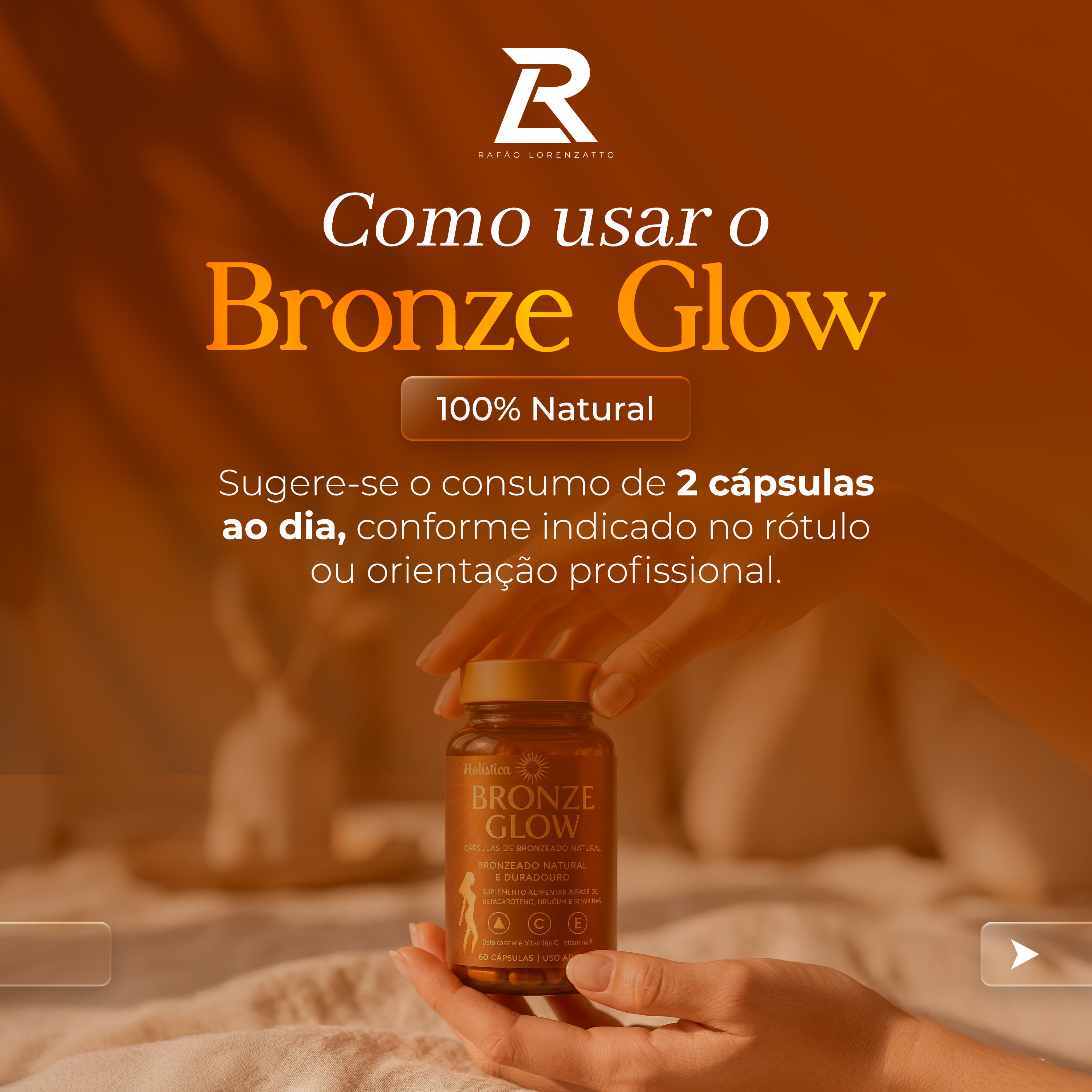 Bronze Glow – Bronzeamento Uniforme e Brilho Intenso