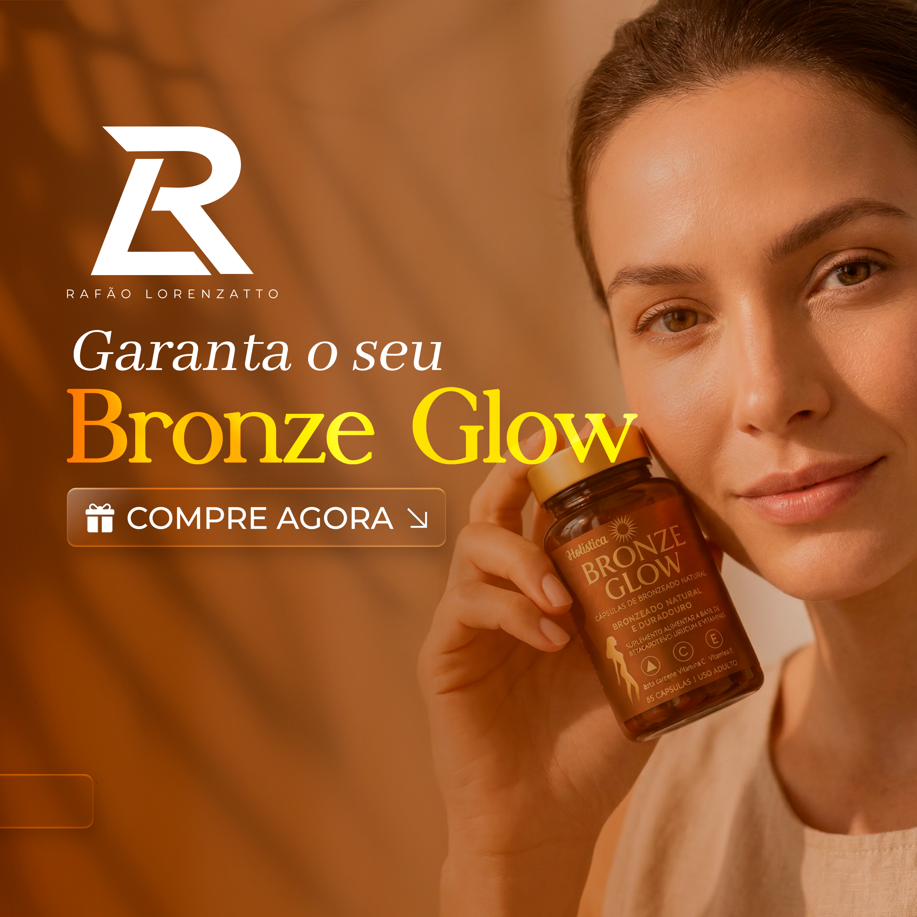 Bronze Glow – Bronzeamento Uniforme e Brilho Intenso