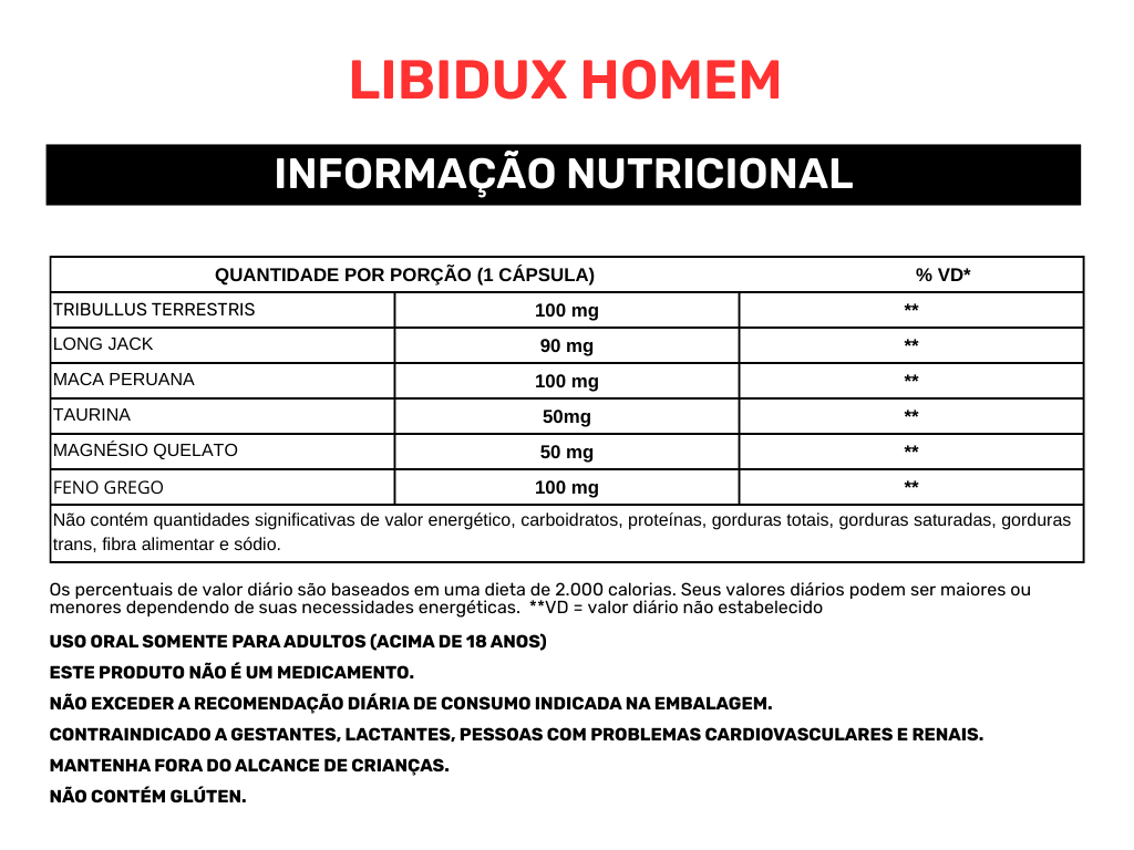 COMBO 3 LIBIDUX Homem